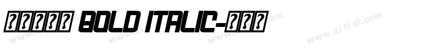 印品雅宋简 Bold Italic字体转换